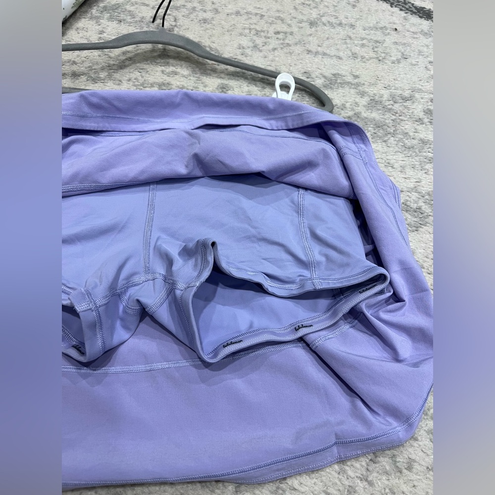 Women’s LULULEMON Lilac Smoke* Pace Rival Mid-Rise Skort Skirt - Picture 7 of 10